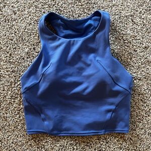 Periwinkle lululemon crop tank top; size 4